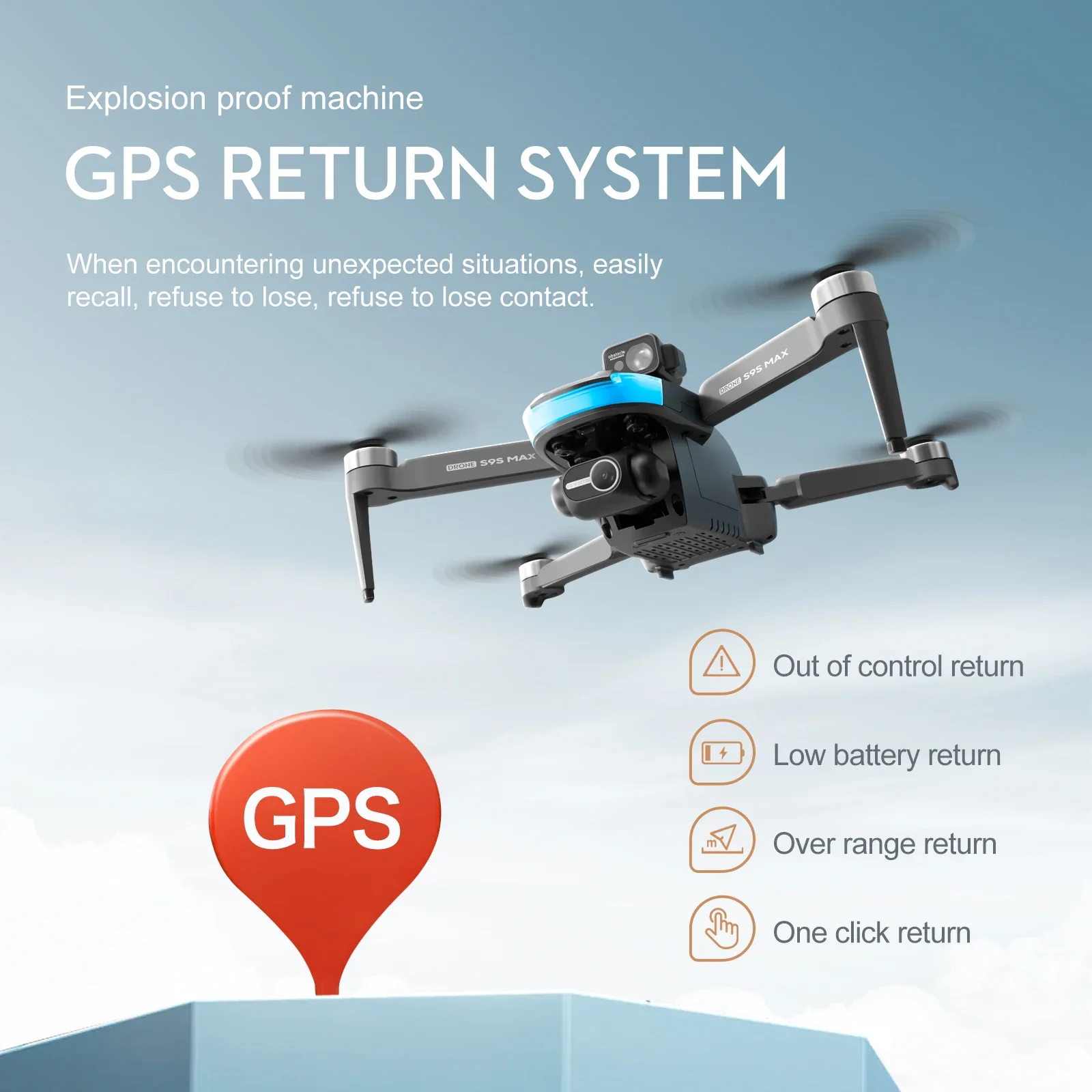 新しい S9S MAX ミニドローン 4K 2 軸 PTZ  - Drone Gimbal Brushless のレビューと価格