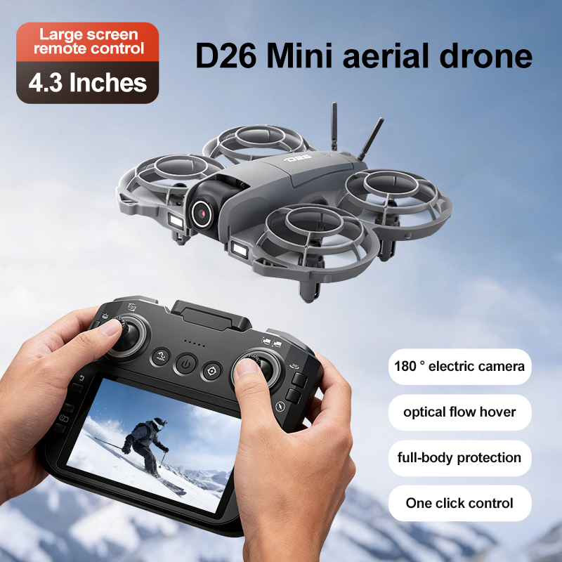 D26 ドローン 4K 空撮HD 180 °   カメラ付き - Drone Gimbal Brushless のレビューと価格