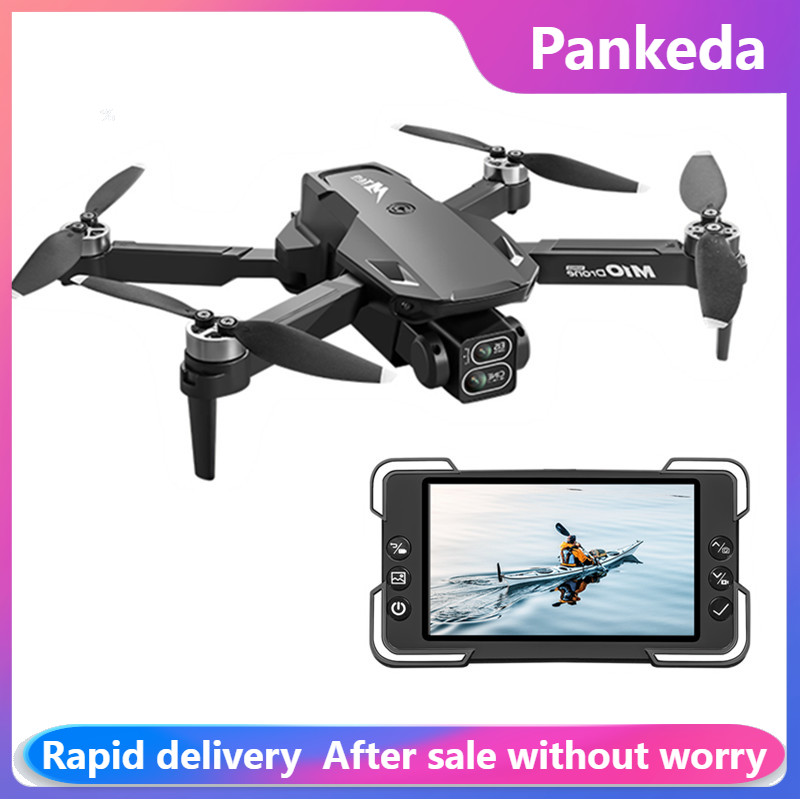 M10カメラドローン、画面付きリモコン、デュアルカメラ、オプ - Drone Gimbal Brushless のレビューと価格
